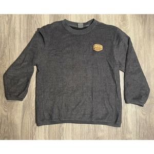 MV Sport Mens XL Sweatshirt Millers Landing Bass Lake Patch Comfy Pullover Gray